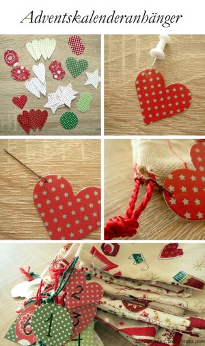 Adventskalenderanhänger Anleitung