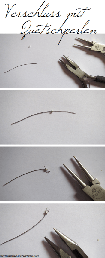 Anleitung Kettenende mit Quetschperlen
