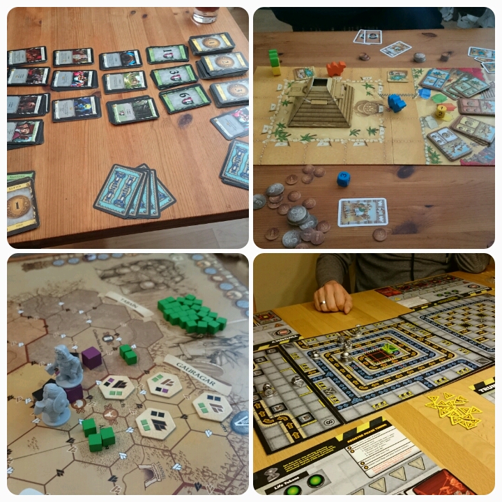 Brettspiele: Domion, Camel Up, Die Zwerge, Robo Rally