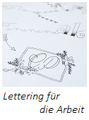 Lettering für die Arbeit