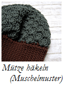 Mütze mit Muschelmuster häkeln