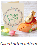 Osterkarten lettern, Lettering