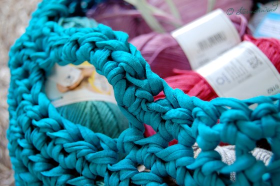 Aufbewahrungskorb für Wolle häkeln