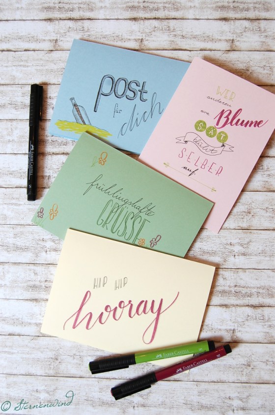 Handlettering Grusskarte
