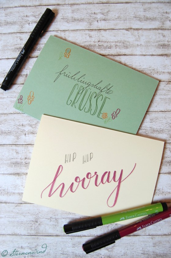 Handlettering Grusskarte