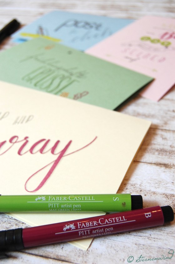 Handlettering Grusskarte