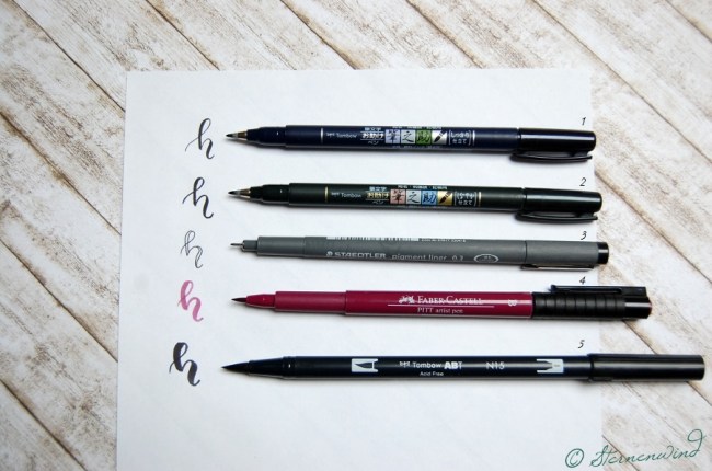 Handlettering Stifte