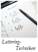 Lettering Technik Grundlagen