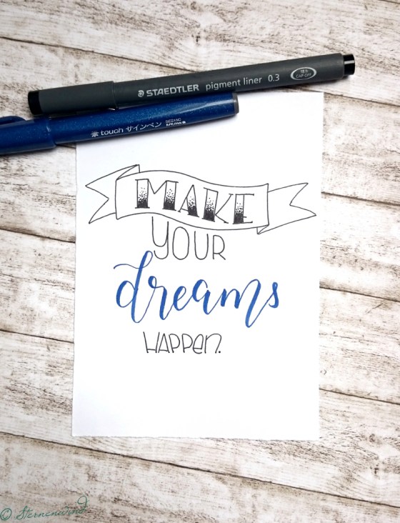 Handlettering Anleitung Schriftarten mischen