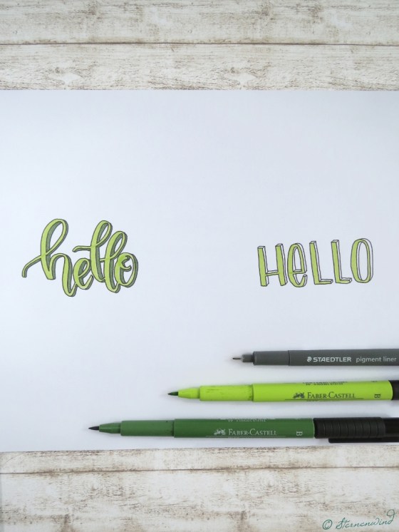 3D-Schrift Lettern Anleitung, Lettering