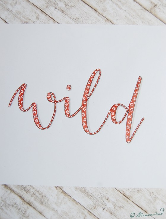 Handlettering Buchstaben mit Muster verzieren