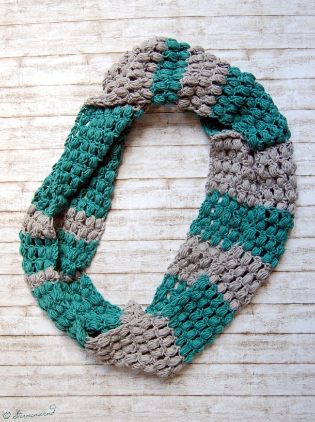 Anleitung Rundschal mit Büschelmaschen häkeln