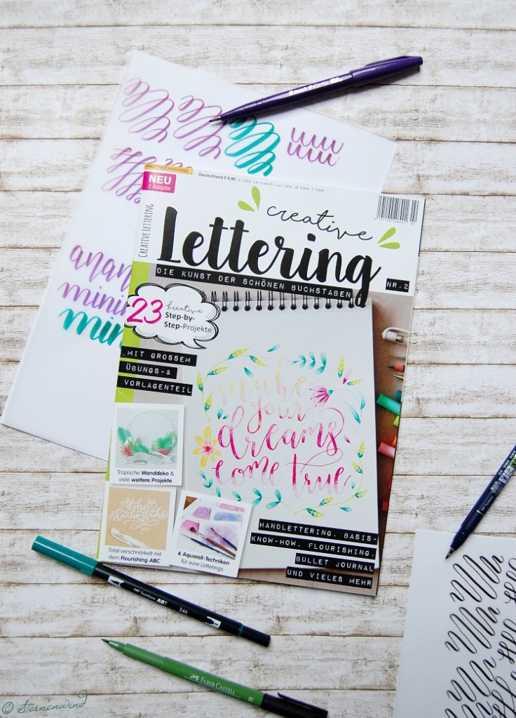 [Lettering #13] Zeitschrift Creative Lettering – Sternenwind – Blog