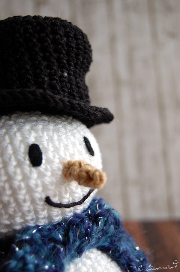 Anleitung kostenlos Schneemann häkeln