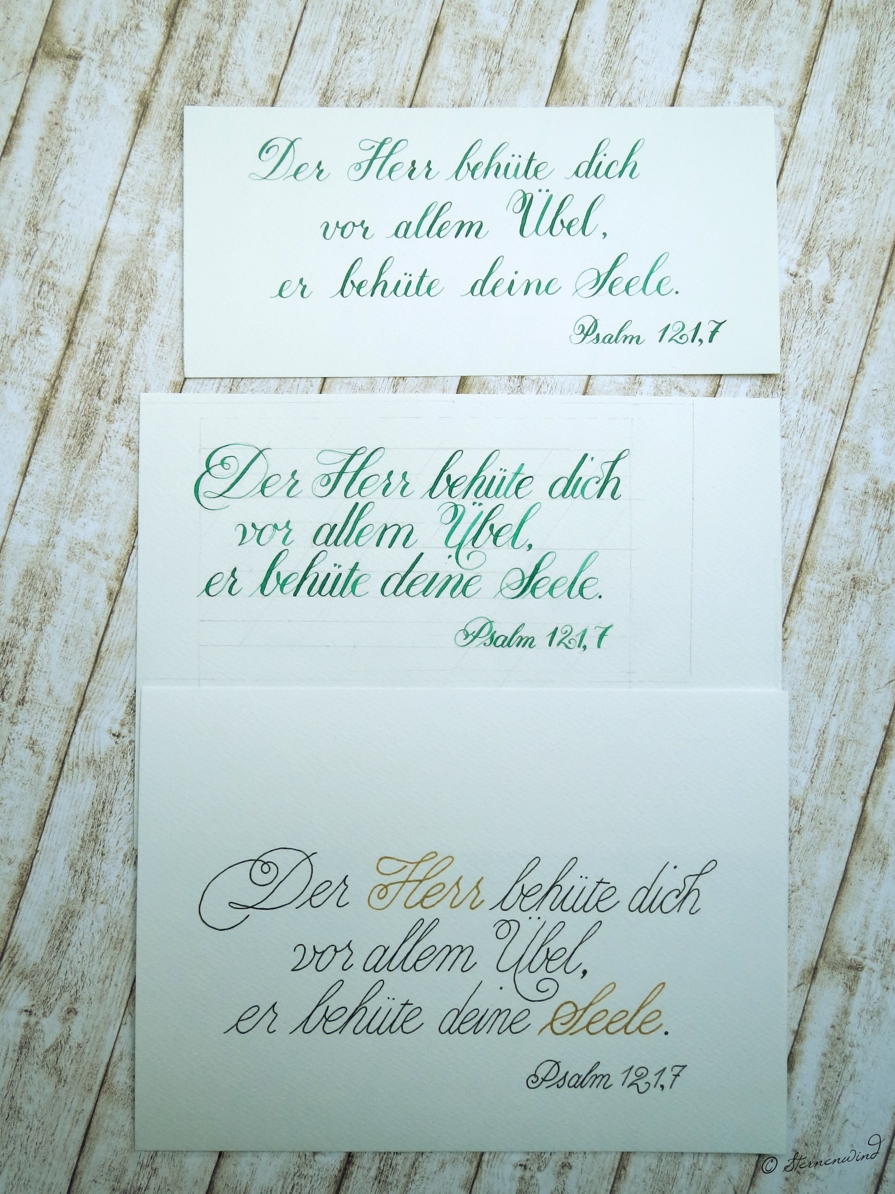Taufspruch kalligrafieren - Buchempfehlung Spitzfederkalligrafie